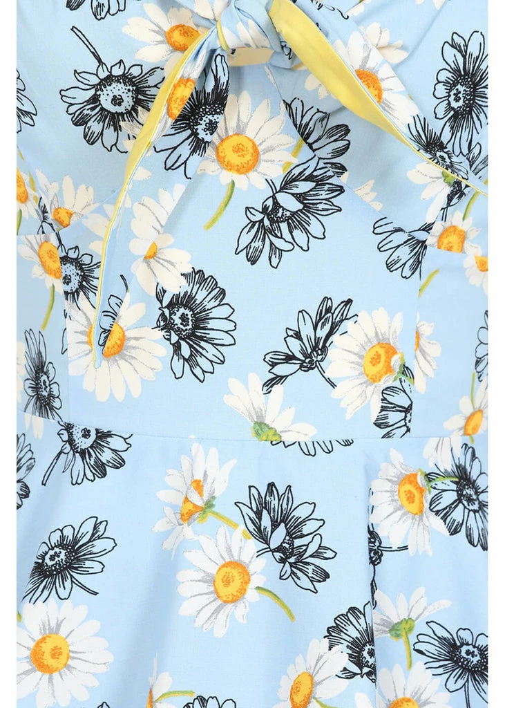 Hell Bunny Daisy 50's Swing Dress Blue 4 Hell Bunny Daisy 50's Swing Dress Blue - Image 2