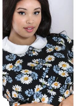 Hell Bunny Daisy 60's Mini Dress Black -Smashed Lemons shop hell bunny HLB40246 daisy mini dress blk 6 1024x1024