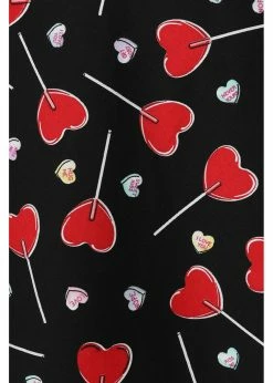 Hell Bunny Lollies Hearts 50's Swing Dress Black 9 Hell Bunny Lollies Hearts 50's Swing Dress Black -Smashed Lemons shop hell bunny HLB40248 lollies mid swing dress blk 6 1024x1024