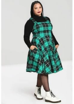 Hell Bunny Beryl Tartan 40's Pinafore Swing Dress Green -Smashed Lemons shop hell bunny HLB40279 beryl pinafore dress grn 5 3b4691ce 7c32 4d59 8253 91129183062b 1024x1024