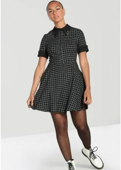 Hell Bunny Tate Mini Dress Black 12 Hell Bunny Tate Mini Dress Black -Smashed Lemons shop hell bunny HLB40282 tate mini dress blk 10 1024x1024