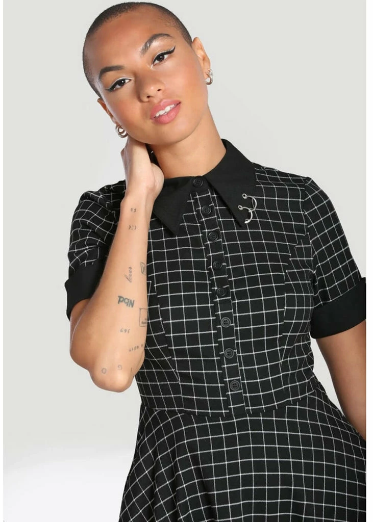 Hell Bunny Tate Mini Dress Black 4 Hell Bunny Tate Mini Dress Black - Image 2