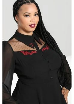 Hell Bunny Tallulah Snake Moon 40's Mid Dress Black -Smashed Lemons shop hell bunny HLB40285 tallulah mid dress blk 4 de1742c7 9885 4daa 865f 7ab595e096ab 1024x1024