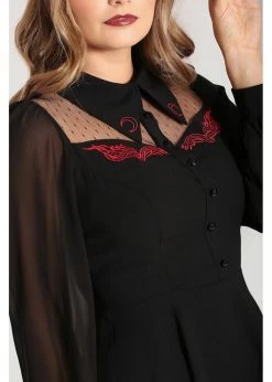 Hell Bunny Tallulah Snake Moon 40's Mid Dress Black -Smashed Lemons shop hell bunny HLB40285 tallulah mid dress blk 8 78bb80ec 0490 4900 8f86 490f7c7fdcaf 1024x1024