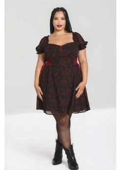 Hell Bunny Clarice Snake 60's Mini Dress Black -Smashed Lemons shop hell bunny HLB40296 clarice mini dress blk 5 1024x1024