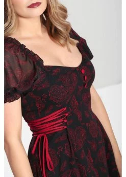 Hell Bunny Clarice Snake 60's Mini Dress Black -Smashed Lemons shop hell bunny HLB40296 clarice mini dress blk 8 1024x1024