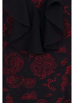 Hell Bunny Clarice Snake 70's Maxi Dress Black -Smashed Lemons shop hell bunny HLB40299 clarice maxi dress blk 1 06388459 e227 4414 bd18 59ae7795f0e9 1024x1024