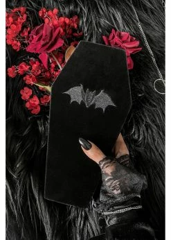 Killstar Velvet Casket Jewellery Box Black -Smashed Lemons shop killstar AC KSRA006919 velvet casket jewellery box blk 0 1024x1024