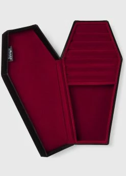 Killstar Velvet Casket Jewellery Box Black