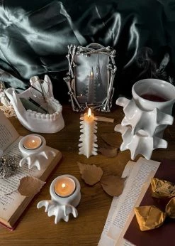 Killstar Ossuary Set 2 Tealightholders White 8 Killstar Ossuary Set 2 Tealightholders White -Smashed Lemons shop killstar HOME KSRA008115 ossuary tealight holders wt 0 1024x1024