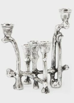 Killstar Ossuary Candelabra Chandelier Silver