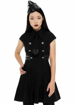 Killstar Black Ops Skater Dress Black