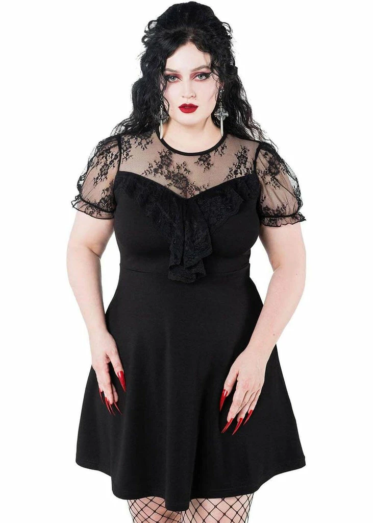 Killstar Buffy Skater Dress Black 4 Killstar Buffy Skater Dress Black - Image 2