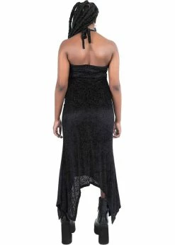 Killstar Starry Eyed Velvet 70's Maxi Dress Black -Smashed Lemons shop killstar KSRA003287 starry eyed maxi dress blk 2 96f7ebe2 051d 4f21 81f0 49a47039151b 1024x1024
