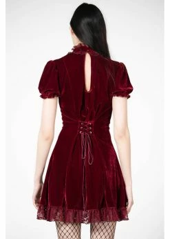 Killstar Julienne Keyhole Velvet 60's Jurk Blood Red -Smashed Lemons shop killstar KSRA005075 julienne dress blood 2 c635a68a 4522 4060 9ee4 b0c3db6112d2 1024x1024