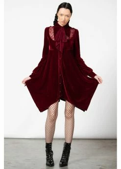 Killstar Nymyra Velvet Cameo 60's Dress Blood Red -Smashed Lemons shop killstar KSRA005104 nymyra cameo dress blood 0 9a990322 c361 49dd bc7f 6097735a73c4 1024x1024