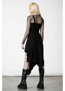 Killstar Corvia Bayonette Asymmetric Dress Black -Smashed Lemons shop killstar KSRA005593 bayonette dress blk 2 9b74c1df 779b 4ac4 a145 277b1dfc75a6 1024x1024