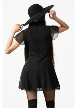 Killstar Hauntilda Keyhole Dress Black -Smashed Lemons shop killstar KSRA005773 hauntilda keyhole dress dress 4 368b43fb 04f3 4c48 9e1a 288fcc96f596 1024x1024