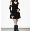 Killstar Digital Daze Mesh Dress Black