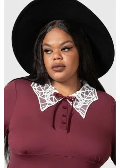 Killstar Charmed School Dress Crimson Red -Smashed Lemons shop killstar KSRA006576 charmed school dress blood 3 a9f027ad ff17 4c95 affb 7e110c647781 1024x1024