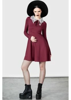 Killstar Charmed School Dress Crimson Red -Smashed Lemons shop killstar KSRA006576 charmed school dress blood 7 032eec5b b5a2 460f 95c6 8653a6959d55 1024x1024