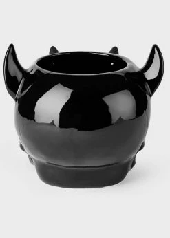 Killstar Styx Ashmedai Skull Planter Black -Smashed Lemons shop killstar KSRA006639 styx planter blk 2 1024x1024