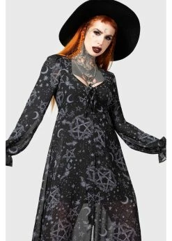 Killstar Lauma Maxi Dress Black -Smashed Lemons shop killstar KSRA007105 lauma maxi dress blk 4 413e54c7 89ec 4234 b868 d1a2421c57d2 1024x1024