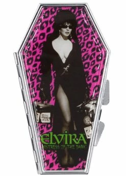 Kreepsville Elvira Leo Luggage Coffin Compact Mirror Black