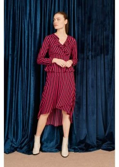 Minueto Bridget Stripe 70's Dress Pink -Smashed Lemons shop minueto 212050 bridget stripe dress pink 4 1382d9be 8bbf 4bac 844e 88e36ca0fd45 1024x1024