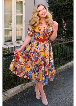 Miss Candyfloss Danica Floral 50's Swing Dress