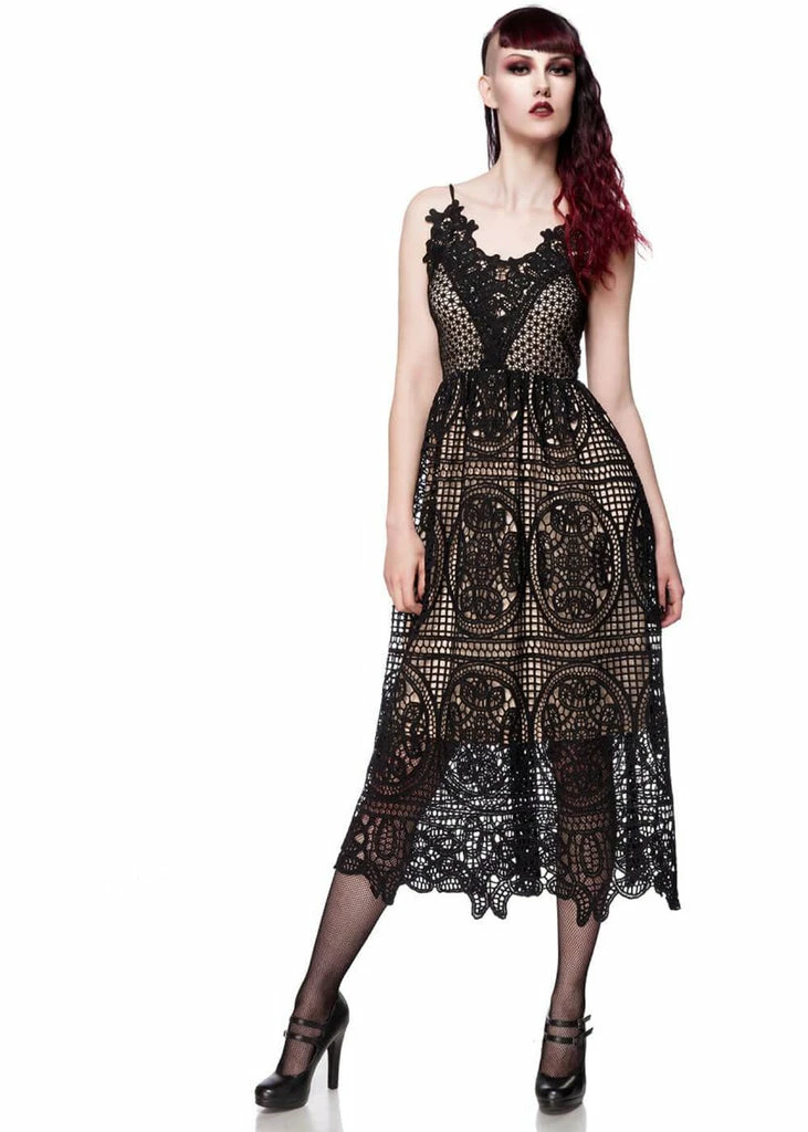 Ocultica Underworld Lace Dress Black 3 Ocultica Underworld Lace Dress Black