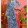 Onjenu Jerry Gena 70's Maxi Dress Blue 2 Onjenu Jerry Gena 70's Maxi Dress Blue -Smashed Lemons shop onjenu JERRY gena maxi dress blue 0 1024x1024
