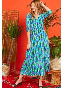Onjenu Crawford Anogi 70's Maxi Dress Multi