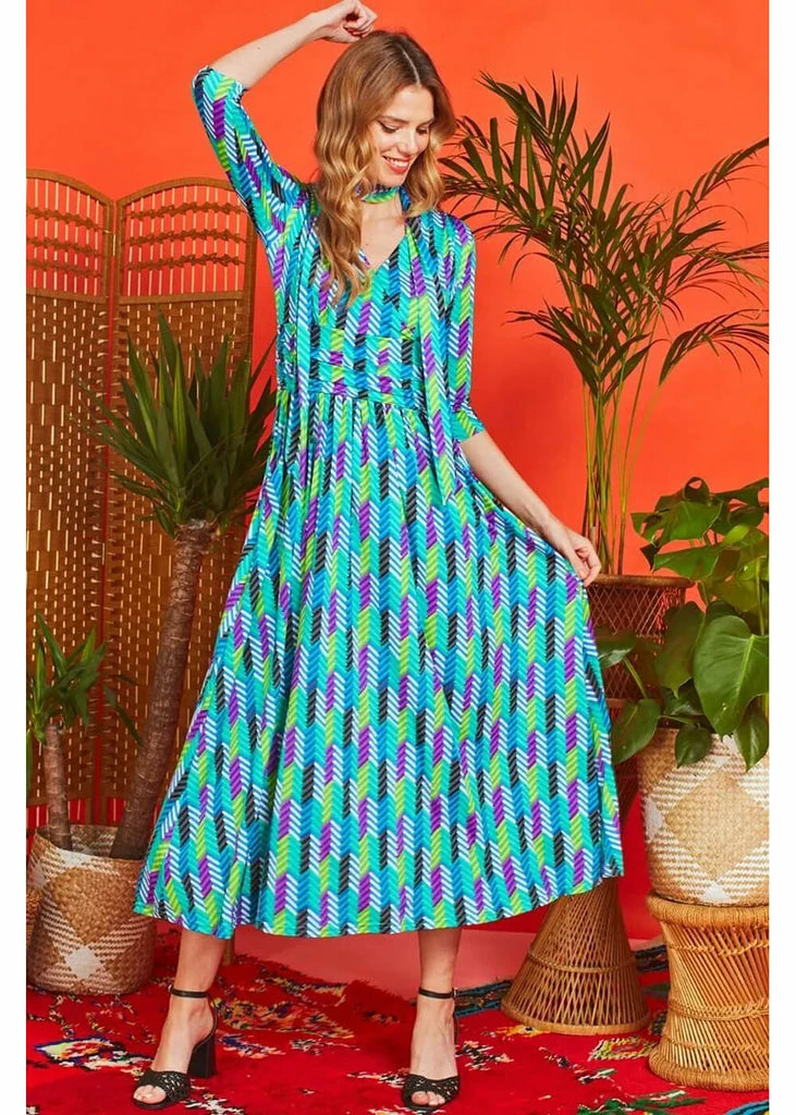 Onjenu Crawford Anogi 70's Maxi Dress Multi 4 Onjenu Crawford Anogi 70's Maxi Dress Multi - Image 2