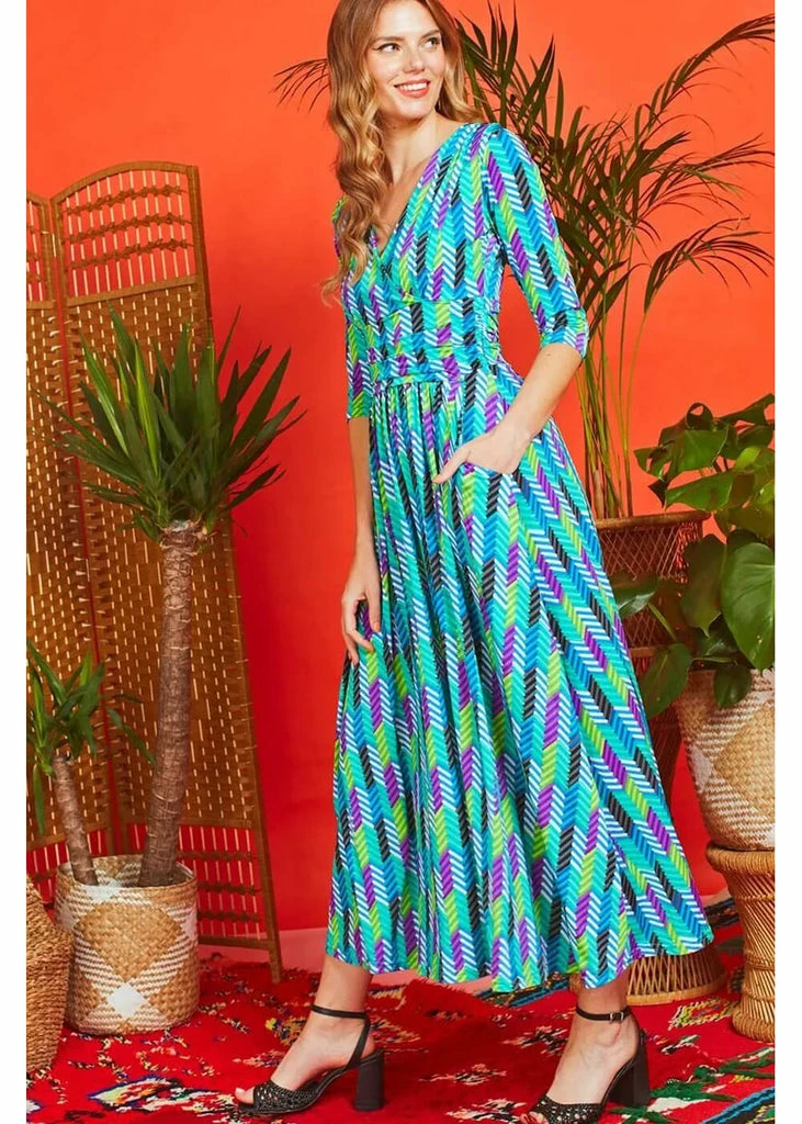 Onjenu Crawford Anogi 70's Maxi Dress Multi 5 Onjenu Crawford Anogi 70's Maxi Dress Multi - Image 3