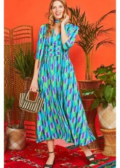 Onjenu Crawford Anogi 70's Maxi Dress Multi 11 Onjenu Crawford Anogi 70's Maxi Dress Multi -Smashed Lemons shop onjenu crawford anogi maxi dress 3 1024x1024