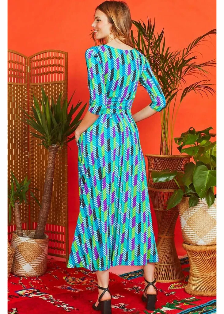 Onjenu Crawford Anogi 70's Maxi Dress Multi 7 Onjenu Crawford Anogi 70's Maxi Dress Multi - Image 5