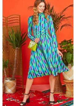 Onjenu Lauren Anogi 70's Midi Dress Multi -Smashed Lemons shop onjenu lauren anogi midi dress 2 f1e979b2 8b93 4c27 beff bcdcb3095b34 1024x1024