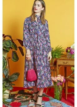 Onjenu Sharon Femme 70's Dress Pink -Smashed Lemons shop onjenu sharon femme dress pink 2 1024x1024