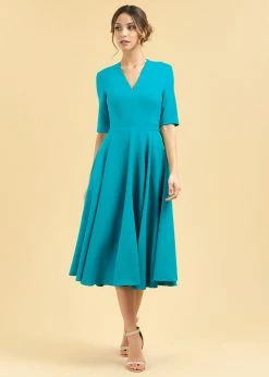 Pretty Dress Company Myla Midi 50's Swing Dress Turquoise 8 Pretty Dress Company Myla Midi 50's Swing Dress Turquoise -Smashed Lemons shop pretty dress company myla swing dress turq 1 4c52a22b e702 42aa 8f76 ff15a9d11955 1024x1024