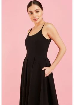 Pretty Dress Company Priscilla 50's Swing Dress Black -Smashed Lemons shop pretty dress company priscilla swing dress blk 1 1024x1024
