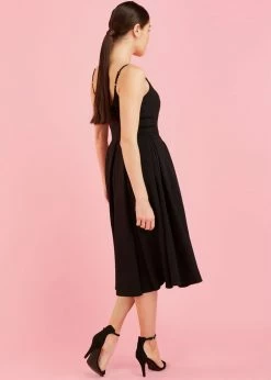Pretty Dress Company Priscilla 50's Swing Dress Black -Smashed Lemons shop pretty dress company priscilla swing dress blk 5 1024x1024