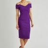 Pretty Dress Company Temptress 50's Pencil Dress Purple