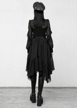 Punk Rave Absinthium Chiffon Dress Black -Smashed Lemons shop punk rave OPQ933LQF absinthium dress blk 0 1024x1024