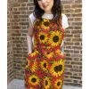 Run & Fly Sunflower 60's Pinafore Dress Red -Smashed Lemons shop run and fly JM1950 sunflower pinafore dress red 0 1024x1024