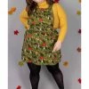 Run & Fly Katie Abey Mushroom Pinafore 60's Dress Green -Smashed Lemons shop run and fly JM2037 mushroom pinafore grn 0 1024x1024