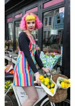 Run & Fly Rainbow Colours Pinafore 60's Dress Multi 7 Run & Fly Rainbow Colours Pinafore 60's Dress Multi -Smashed Lemons shop run fly JM1909 rainbow colours dress multi 2 a0afb721 7281 42a8 aed3 549df55fd9c7 1024x1024