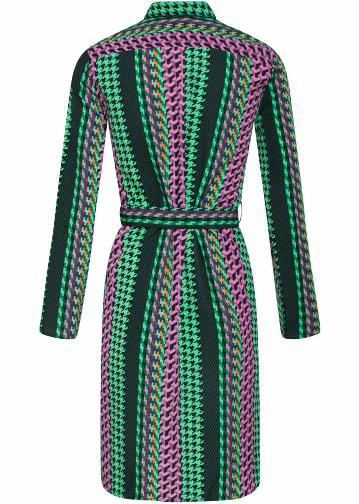 Smashed Lemon Bundle Of Fun 60's Dress Green - Image 3