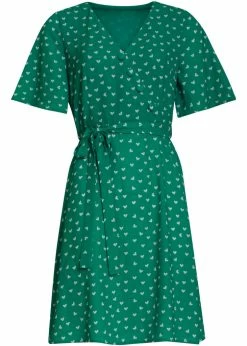 Smashed Lemon Sing Your Heart 60's A-Line Dress Green