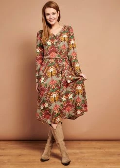 Smashed Lemon Butterfly Experience 70's A-Line Dress Multi -Smashed Lemons shop smashed lemon 21616 butterfly experience dress 2 1024x1024